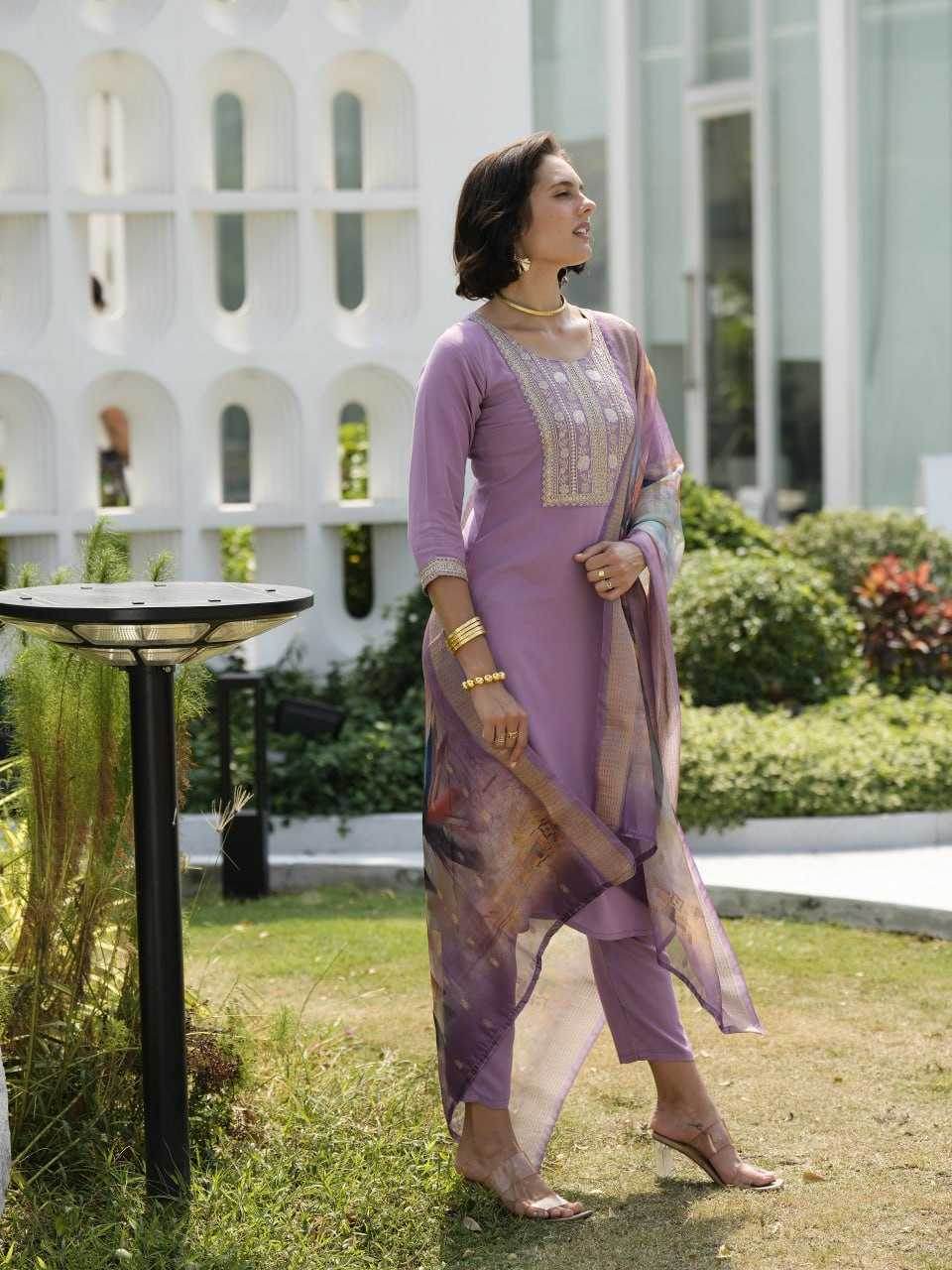 Viscose Rayon Embroidered Kurtis - MYLUXURY LANE ENTERPRISE